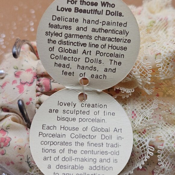 collector dolls hand painted porcelain authentic garments bunny on stand - Picture 5 of 8